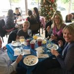 Mrs. Clause Wine Glass painting class at Nauti Dogs CB