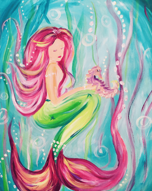 LITTLE MERMAID PAINT KIT  Host Your Own Sip and Paint Paint Party